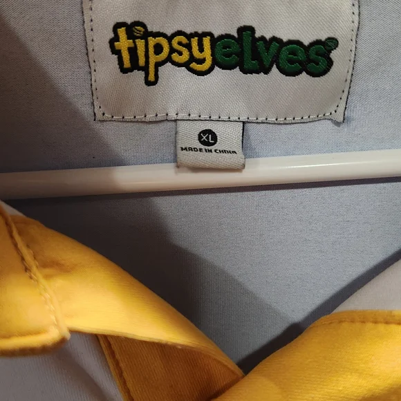 Tipsy Elves Yellow & Red Logo Shirt - Picture 2 of 3